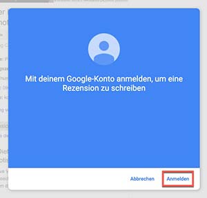 Google Anmeldung web